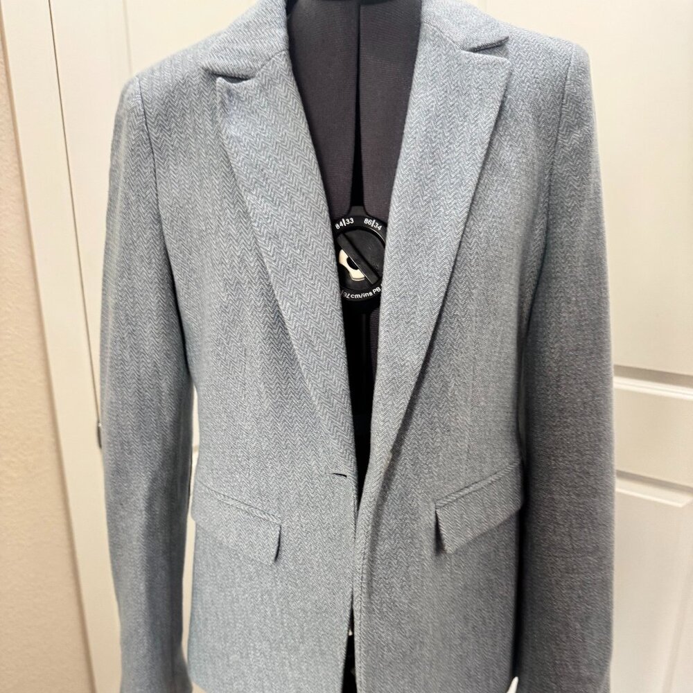 Loft Women's Jacket Size 2 Chevron Pattern